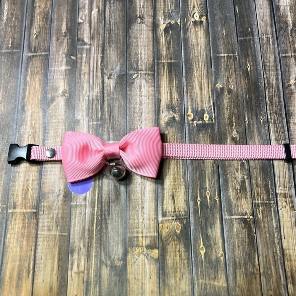 5for$10 Baby Pink Bell Cat Collar & Small Pet Collar Pet Accessories 10 Inches